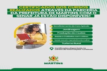 Certificados disponíveis
