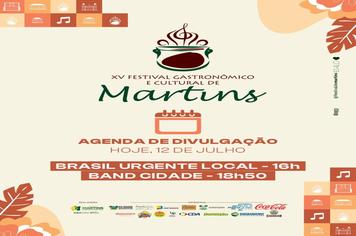 Divulgação do Festival Gastronômico e Cultural de Martins