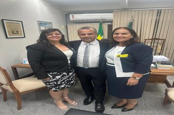 A Prefeita Mazé Gurgel cumpre agenda em Brasília