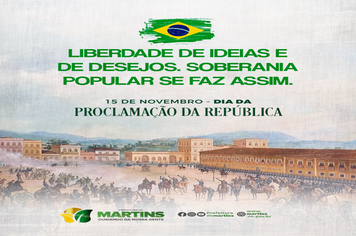 15 de novembro – Dia da Proclamação da República