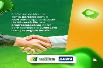 Parceria firmada entre Prefeitura de Martins e AGN para beneficiar a população