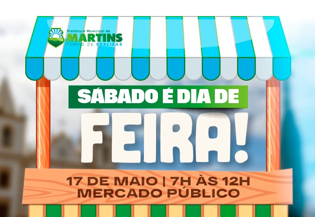 Feira da Agricultura Familiar movimenta o Mercado Público neste sábado em Martins