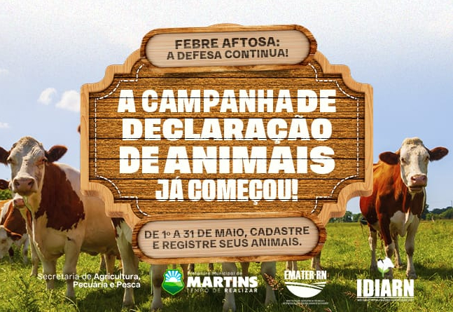 Atenção, produtores rurais de Martins!