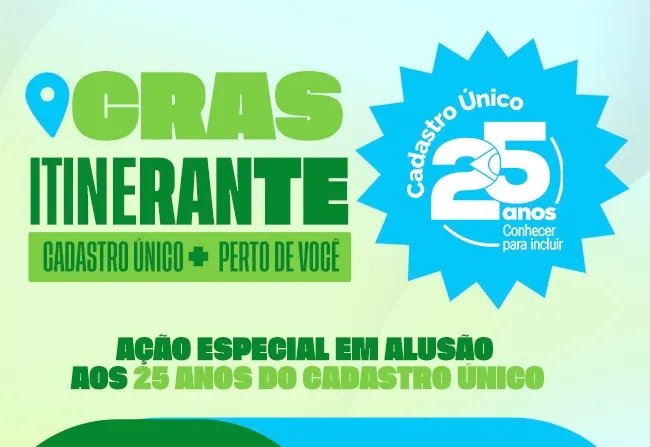 CRAS Itinerante leva serviços do Cadastro Único à comunidade do Poção