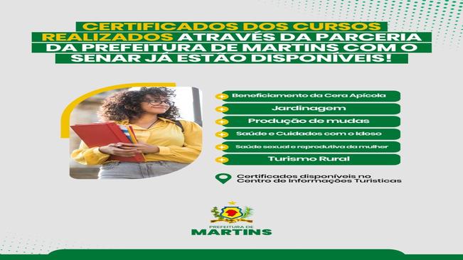 Certificados disponíveis