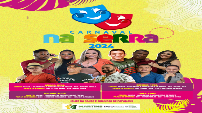 Tradicional Carnaval na Serra 2024