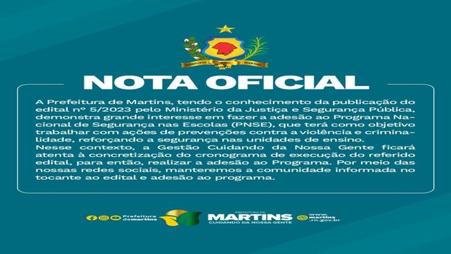 Nota Oficial