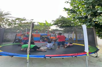 Festa para as crianças acompanhadas pelo Programa Criança Feliz
