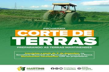 Inscrições para o Programa Corte de Terras
