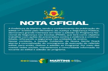 Nota Oficial