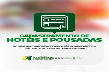 Atualização cadastral de Hotéis e Pousadas