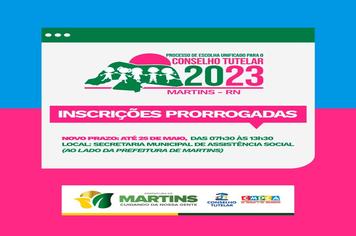 Inscrições prorrogadas.