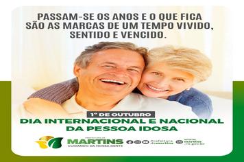 01/10 Dia Internacional e Nacional do Idoso.
