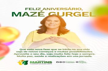 Feliz aniversário, Prefeita Mazé!