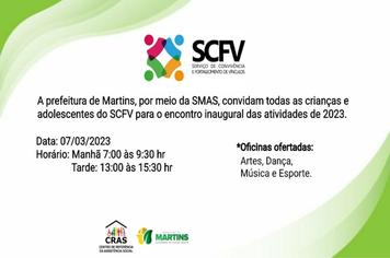 Encontro inaugural das atividades do SCFV 2023
