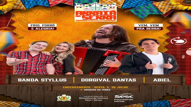 Programação do Arraiá na Serra 2024