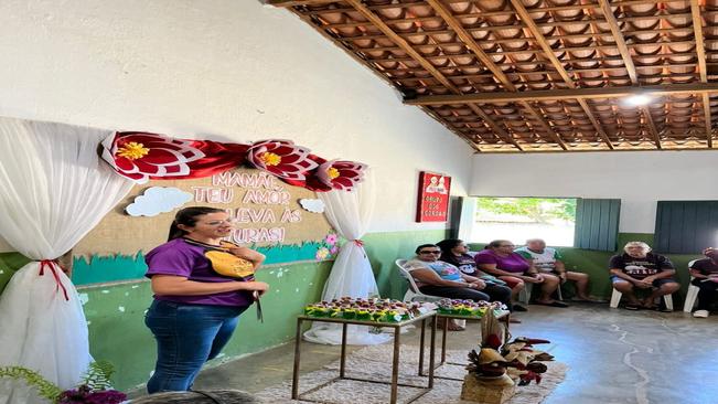 Encontro com o grupo de idosos