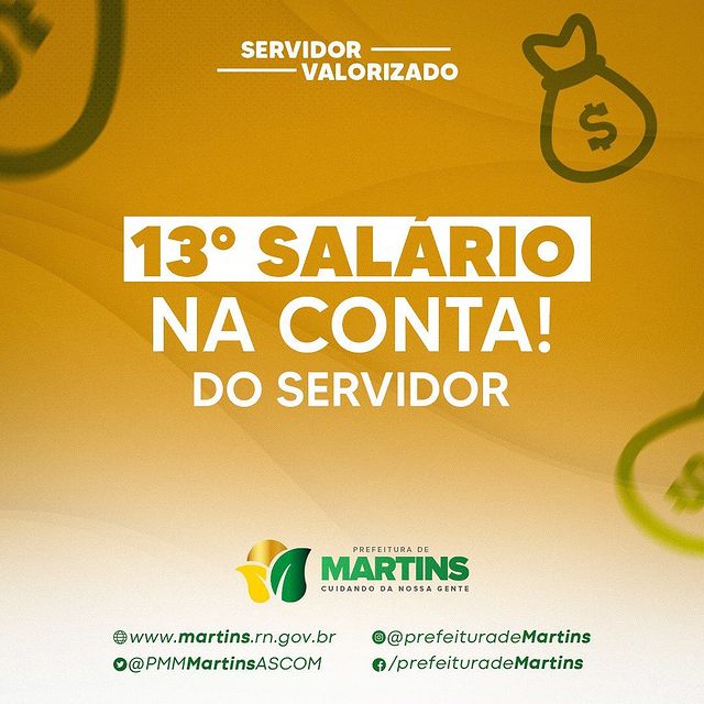 Read more about the article 13° Salário na conta do Servidor