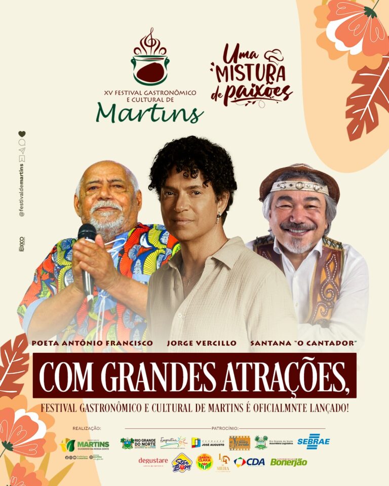 Leia mais sobre o artigo XV Edição do Festival Gastronômico e Cultural de Martins